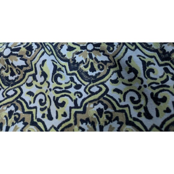 Catherines V-Neck Mosaic Pattern  Women's Tunic 5X  34W 36W Yellow,Black & White - Picture 1 of 10